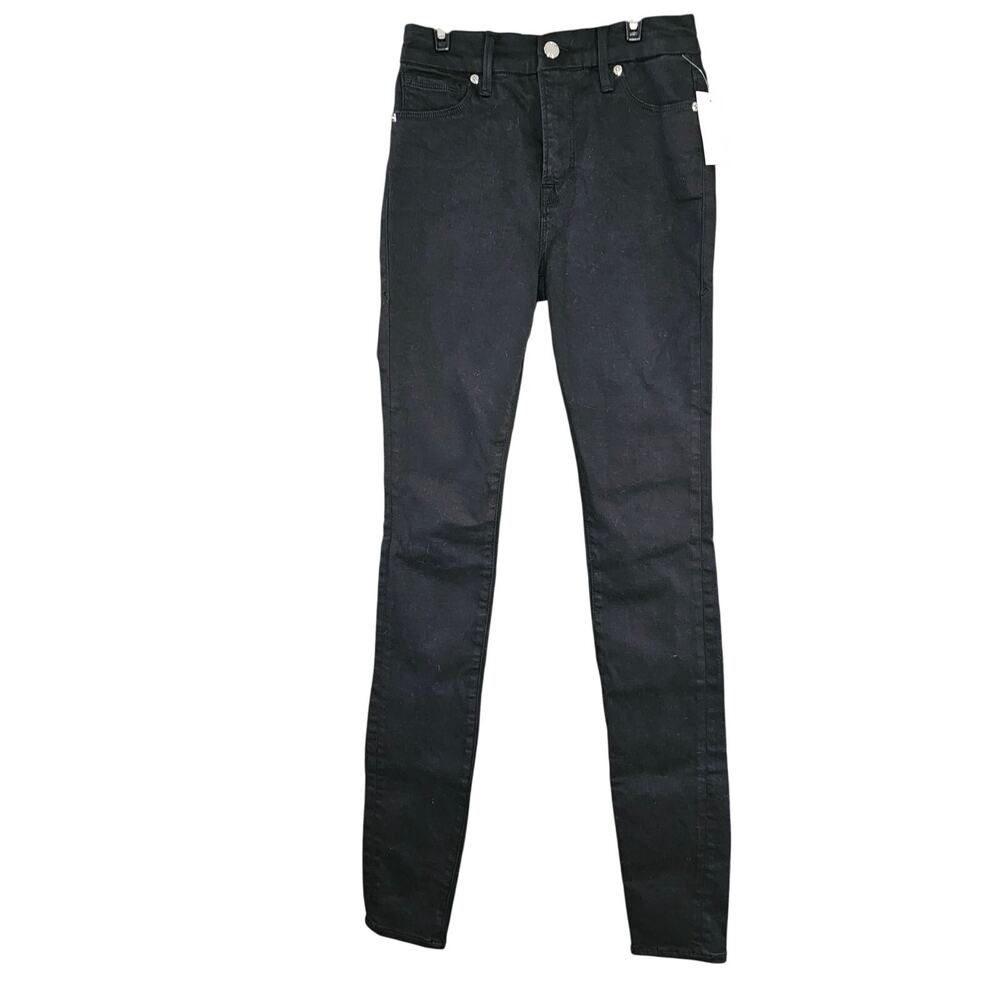 Good American Black Good Legs High Rise Shaping Stretch Skinny Jeans 2/26 NWT